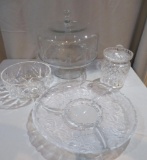 Crystal and glass table service accessories