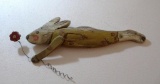 Wooden Folk Art Rabbit, 19