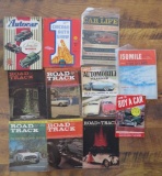 12 Automotive Magazines, 1950's and 60's