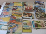 About 300 postcards, scenic and travel