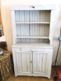 Primitive painted kitchen cupboard