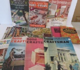 12 Home Decorating and Craftsman books and magazines, 1950's/60's