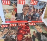 Seven LIFE magazines, 1954-1956 and 1957