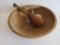 Vintage Wood bowl, masher and chopper