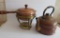 Copper Tea Kettle and Copper Chafing dish on stand