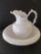 Porcelain Pitcher and Bowl set