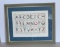 Vintage Alphabet print framed, Hotch Potch