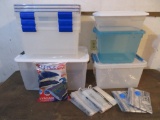 Storage Tote and Space Saver bags lot