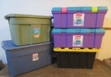 Five Storage Totes