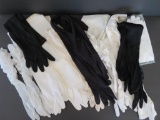11 Ladies Evening Gloves, white and black