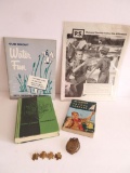 1950's Boy Scout and Girl Scout lot, books and pins