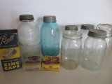 Canning Jar lot and zinc lids