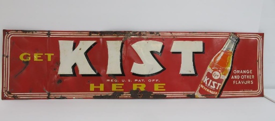 Kist metal sign, 29 1/2" x 7 1/2"