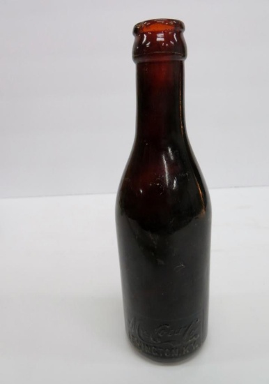 My Coca Co amber bottle, Lexington KY, 8"
