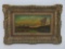 Hudson Mindell Kitchell oil on canvas, landscape, ornate framed 20 1/2
