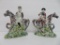 Hard to find Early Creamware Staffordshire style figures, 7