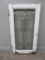 Leaded glass door with painted frame