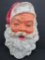 Vintage Paper Mache Santa Head, 17 1/2