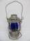 Maine Central Railroad Lantern with cobalt glass, 10