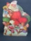 Coca Cola Santa Advertising stand up sign, Santa and Elves