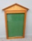 American Federation of Labor glass front message display board, for railroad construction