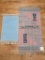 Two Interesting woven rugs, bath and decorative bow rug