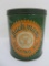 Bachman's Pretzel tin, green and orange, 7 1/4