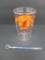 Milwaukee Road Post no 18 American Legion glass and The Hiawatha glass swizzle