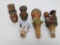 Five whimsical cork stoppers