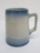 Blue and Grey stoneware mug, 4 3/4