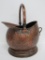 Vintage inspired hammered coal skuttle, 14