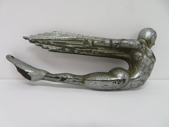 Vintage Hood Ornament,, c 1927 LaSalle Rocketeer Rocket man