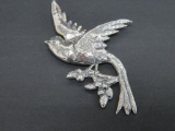 Sterling Bird pin, Mexico, 2 1/2