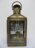 Brass Kerosene Viking Ship Lantern, 22 1/2
