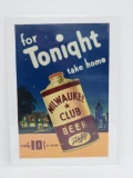 Schlitz Milwaukee Club Beer Advertising, Form 363