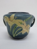 Roseville Zephyr Lily pot, 471-6, blue