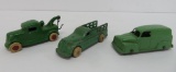 Three vintage toy trucks, 3