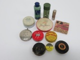 Vanity tins and products, 12 pieces