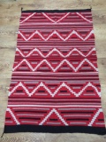 Red and Black Native American blanket, 44