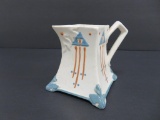 Roseville creamware pitcher, Arts and Crafts design, unmarked, 3