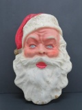 Vintage Paper Mache Santa Head, 17 1/2