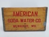 American Soda Water Co Milwaukee Soda Crate, 18