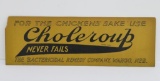 Choleroup paper sign, 18