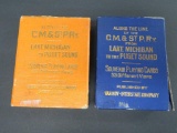 Two sets of Chicago Milwaukee St Paul Railway playing cards