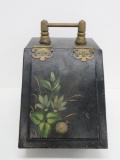1827 Coal skuttle, hand painted