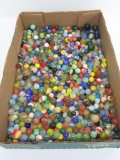 Large assortment of machine made marbles, over 300