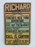Johnny Weismuller as Tarzan's New York Adventure and Gene Autry Call of the Canyon, movie poster