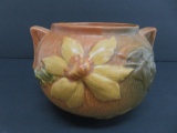 Roseville clematis vase, brown, 453-4, 4