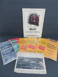 Six Railroad Timetables, four 1920's and two 1940's