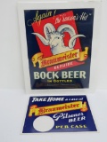 Two Braumeister Advertising items, case sign and 